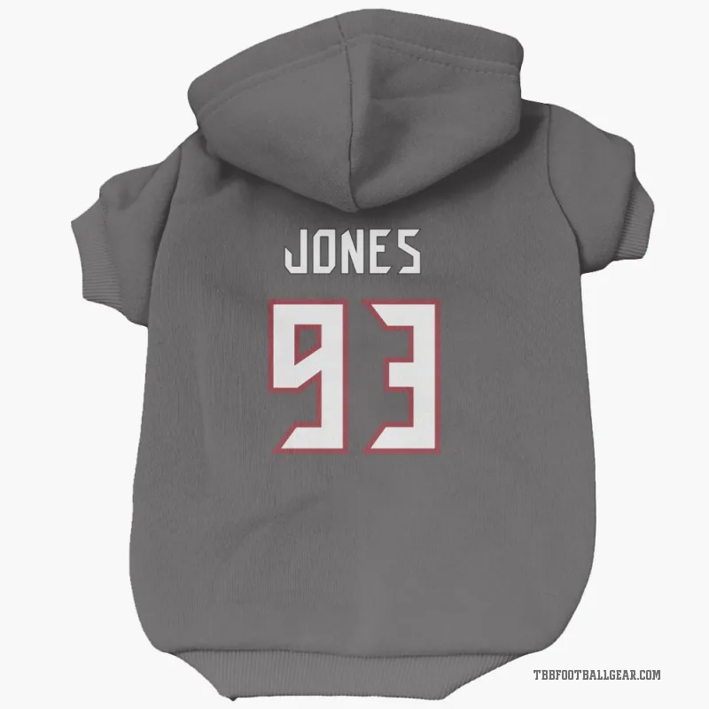 Jayson Jones  Tampa Bay Buccaneers   Pewter Cat & Dog Pet Hoodie