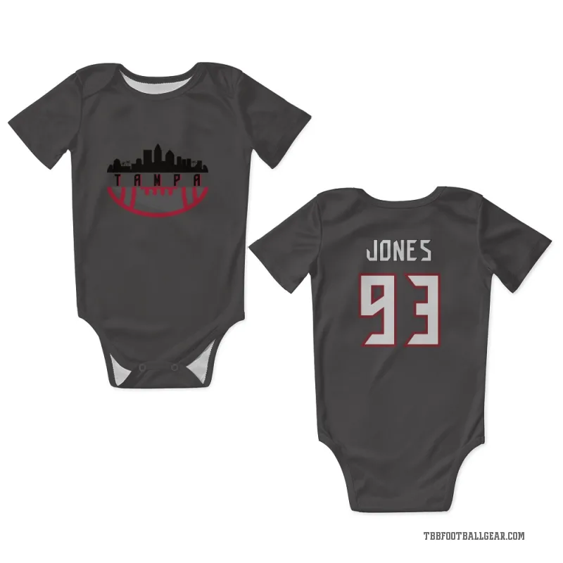 Jayson Jones  Tampa Bay Buccaneers   Pewter Newborn & Infant Bodysuit