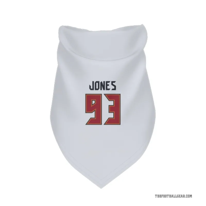 Jayson Jones  White Tampa Bay Buccaneers  Cat & Dog Pet Bandana