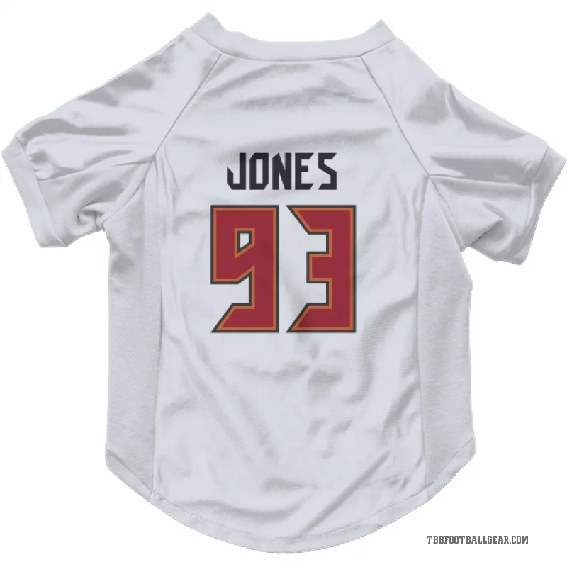 Jayson Jones  White Tampa Bay Buccaneers  Cat & Dog Pet Jersey