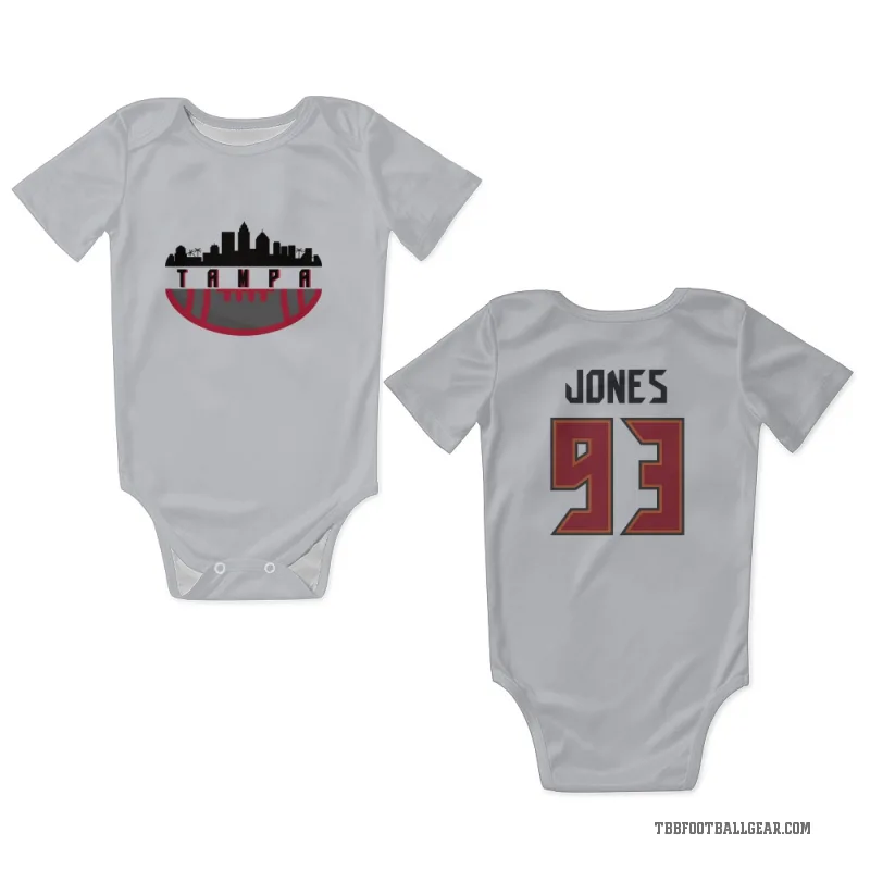 Jayson Jones  White Tampa Bay Buccaneers  Newborn & Infant Bodysuit