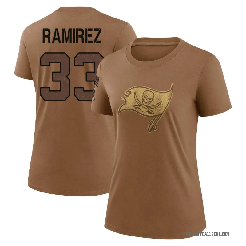 Jose Ramirez Women's Brown Tampa Bay Buccaneers 2023 Salute To Service Performance T-Shirt
