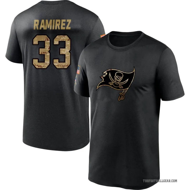 Jose Ramirez Youth Black Tampa Bay Buccaneers 2020 Salute To Service Performance T-Shirt