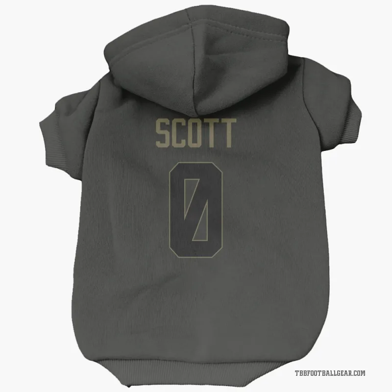 Keionte Scott  Black Tampa Bay Buccaneers  Service Cat & Dog Pet Hoodie