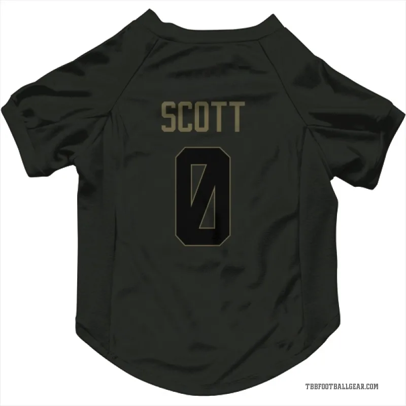 Keionte Scott  Black Tampa Bay Buccaneers  Service Cat & Dog Pet Jersey