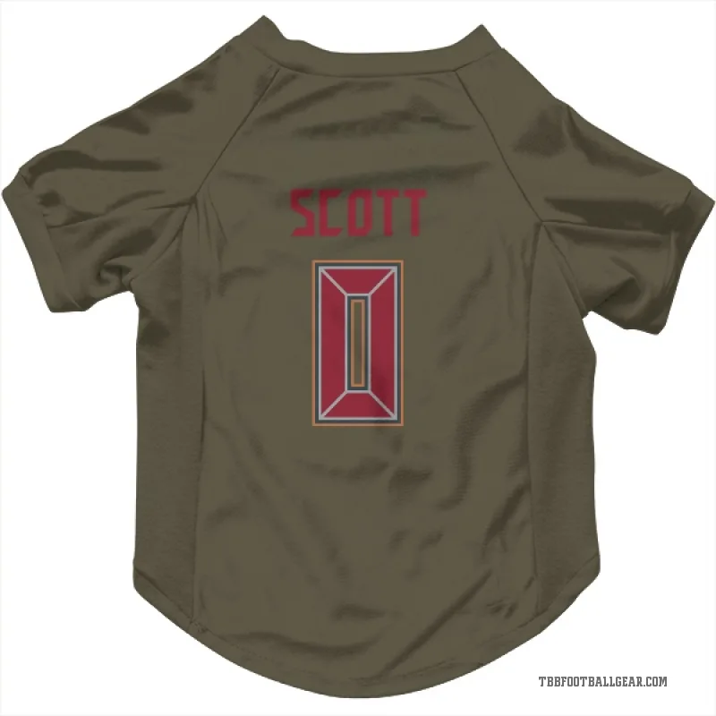 Keionte Scott  Olive Tampa Bay Buccaneers  Cat & Dog Pet Jersey