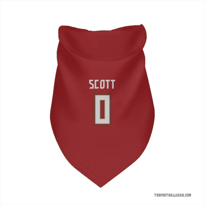 Keionte Scott  Red Tampa Bay Buccaneers  Cat & Dog Pet Bandana