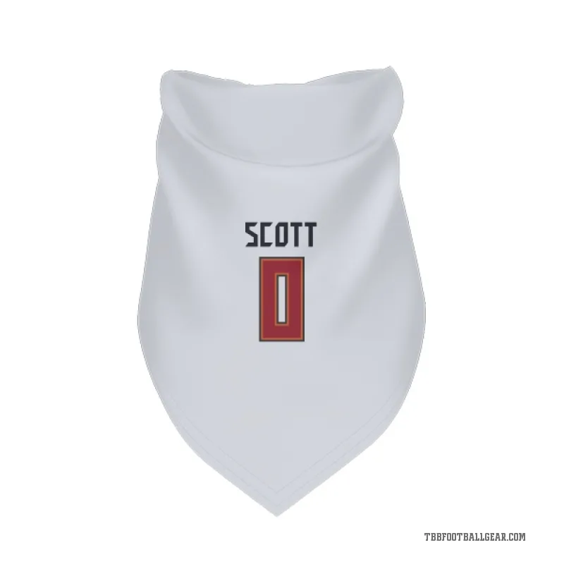 Keionte Scott  White Tampa Bay Buccaneers  Cat & Dog Pet Bandana