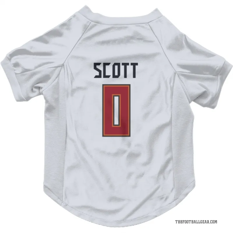 Keionte Scott  White Tampa Bay Buccaneers  Cat & Dog Pet Jersey