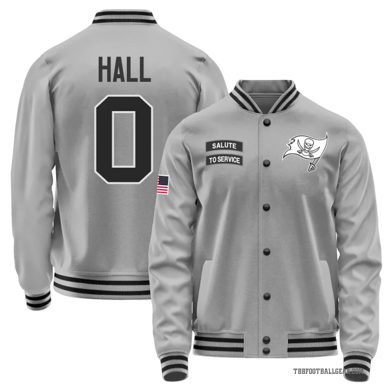 Kemon Hall Men's Gray Tampa Bay Buccaneers Salute to Service Performance Jacket