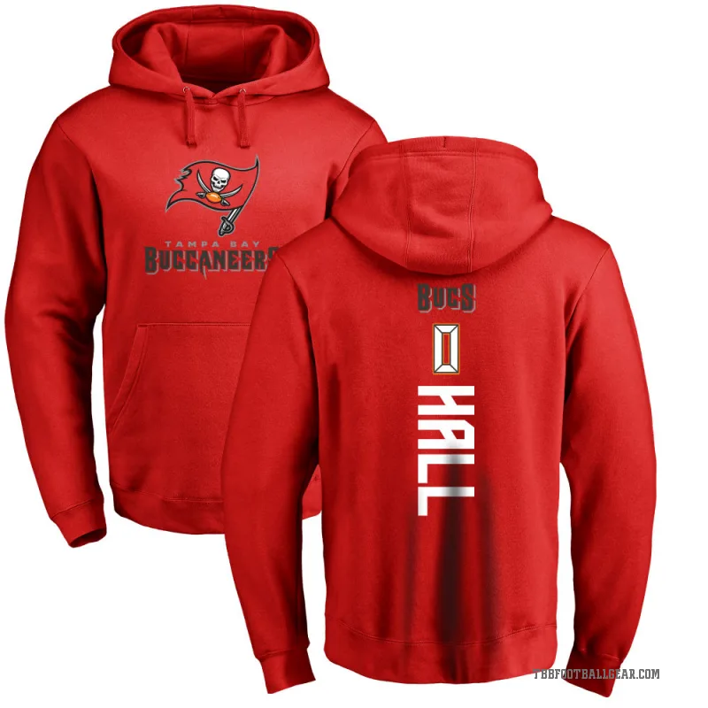 Kemon Hall Men's Red Tampa Bay Buccaneers Pro Line Backer Pullover Hoodie