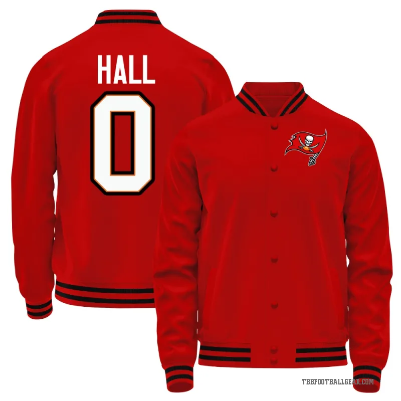 Kemon Hall Youth Red Tampa Bay Buccaneers Full-Snap Jacket