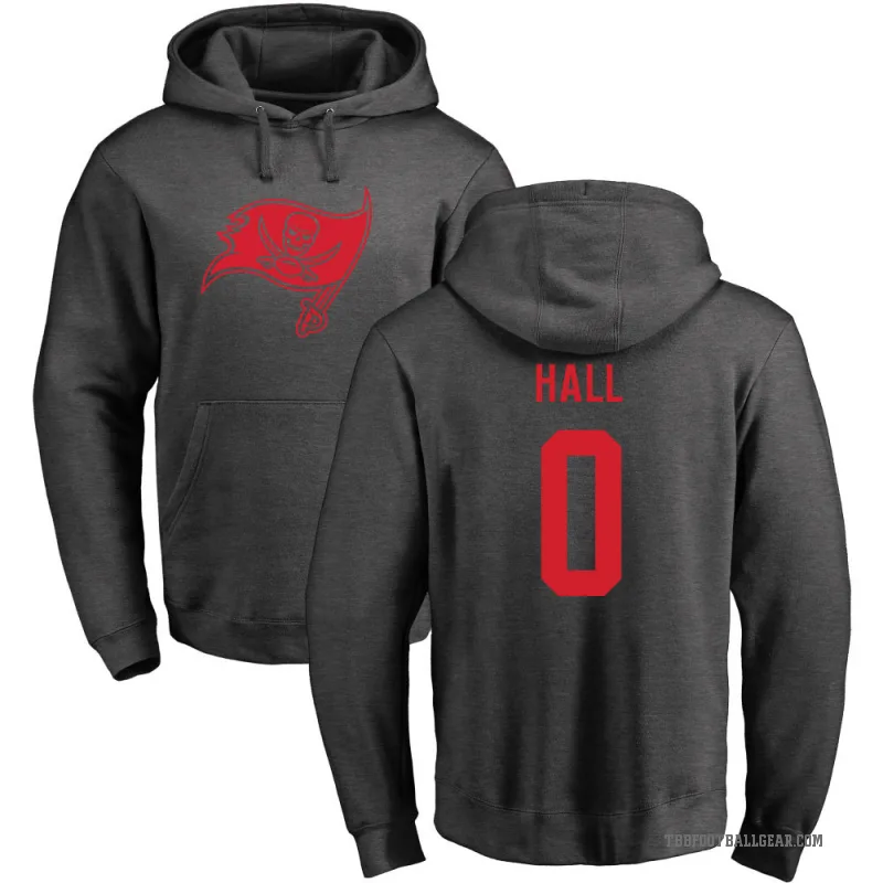 Kemon Hall Youth Tampa Bay Buccaneers Pro Line by Branded Ash One Color Pullover Hoodie