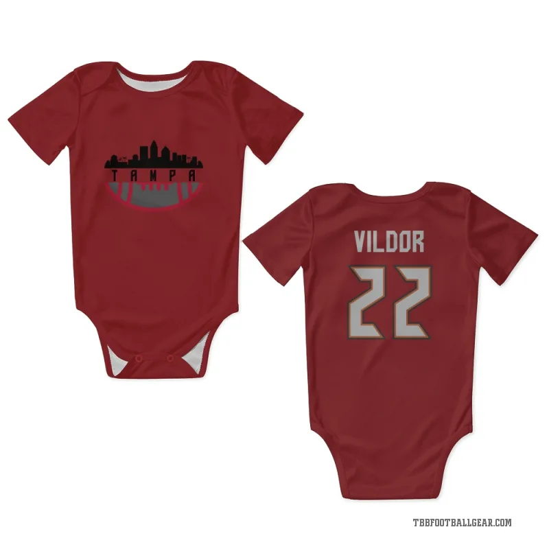 Kindle Vildor  Red Tampa Bay Buccaneers  Newborn & Infant Bodysuit