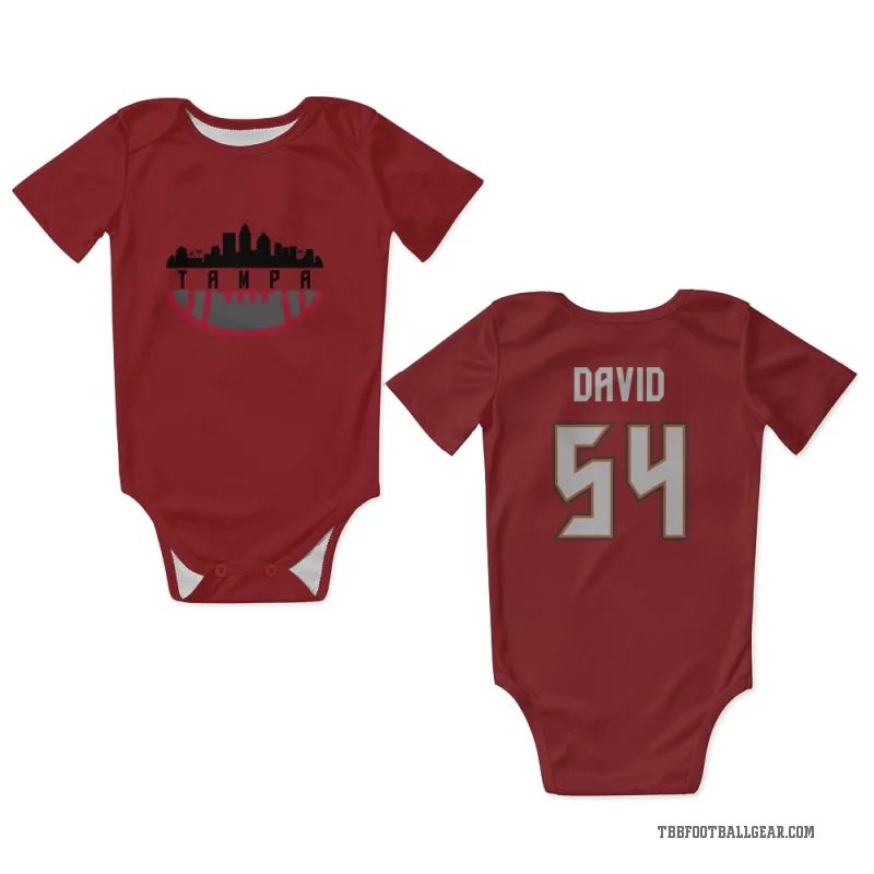 Lavonte David  Red Tampa Bay Buccaneers  Newborn & Infant Bodysuit
