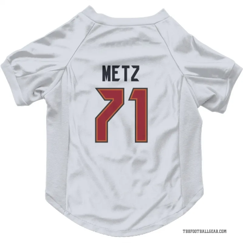 Lorenz Metz  White Tampa Bay Buccaneers  Cat & Dog Pet Jersey