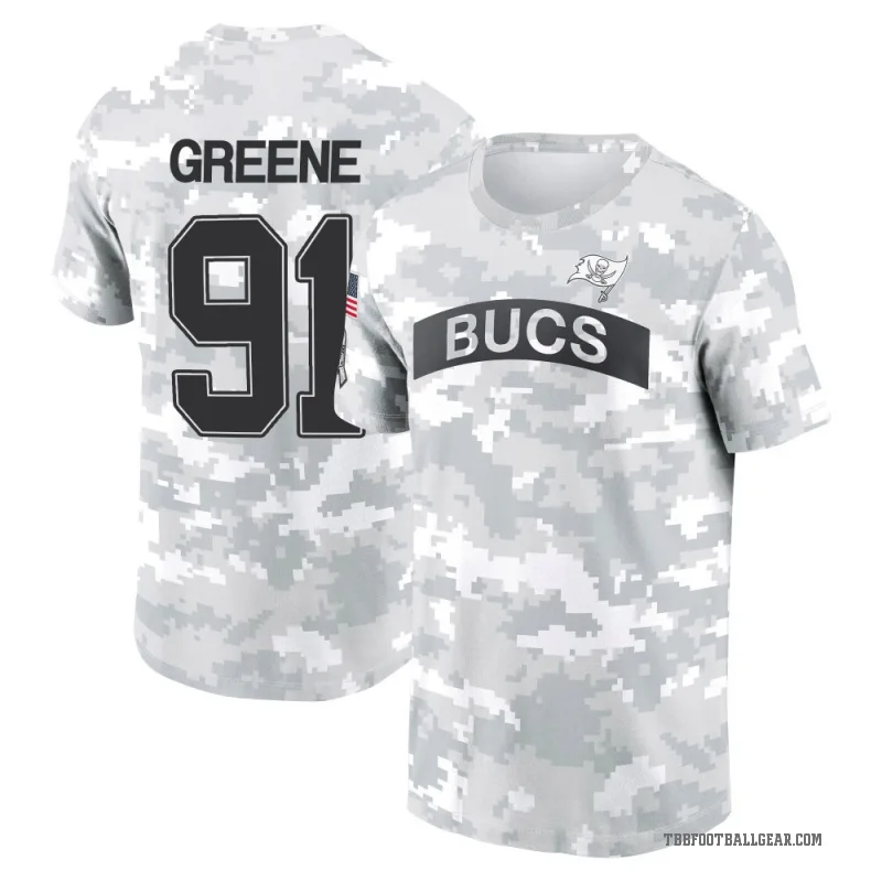 Mike Greene Men's Green Tampa Bay Buccaneers Arctic Camo 2024 Salute to Service Performance T-Shirt