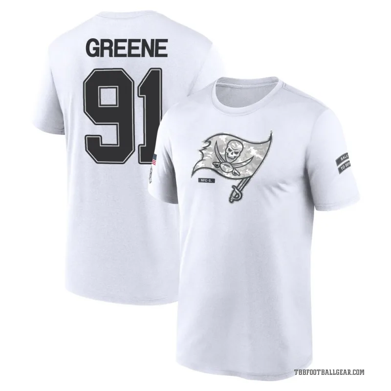 Mike Greene Men's White Tampa Bay Buccaneers 2024 Salute to Service Performance T-Shirt