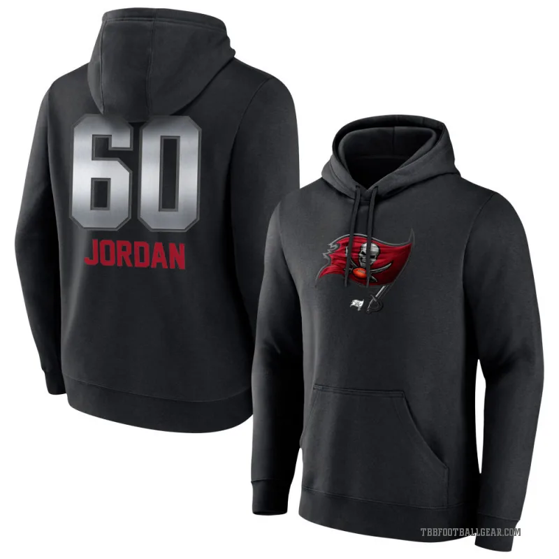 Mike Jordan Men's Black Tampa Bay Buccaneers Midnight Mascot Pullover Hoodie