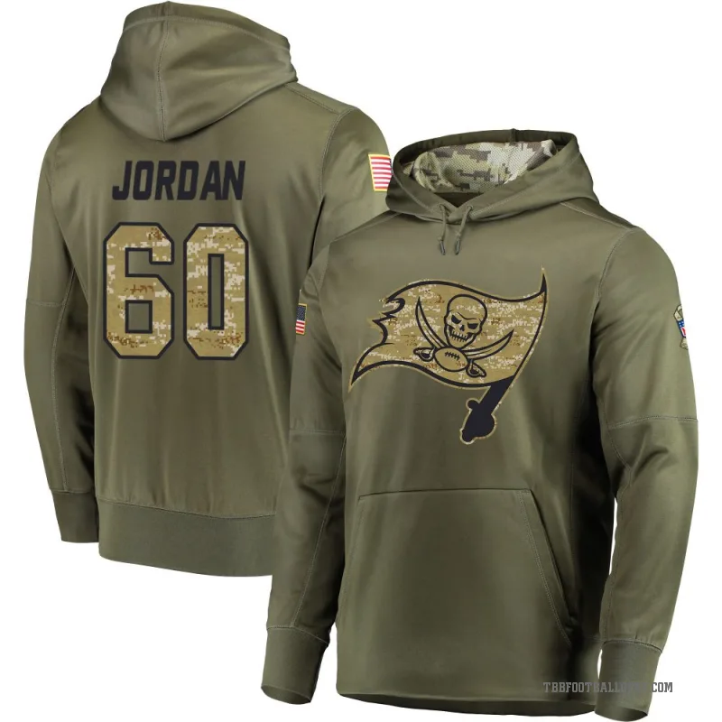 Mike Jordan Men's Olive Tampa Bay Buccaneers Salute to Service Pullover Hoodie