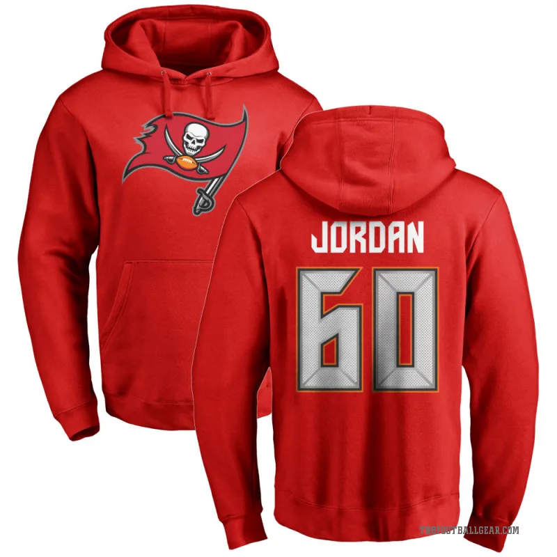 Mike Jordan Youth Red Tampa Bay Buccaneers Pro Line Logo Pullover Hoodie