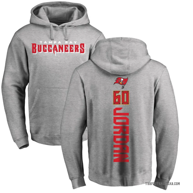 Mike Jordan Youth Tampa Bay Buccaneers Pro Line Ash Backer Pullover Hoodie