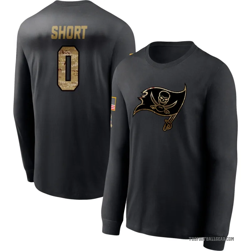 Noah Short Men's Black Tampa Bay Buccaneers 2020 Salute To Service Sideline Performance Long Sleeve T-Shirt