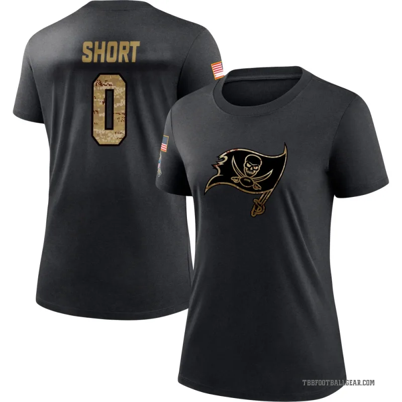 Noah Short Women's Black Tampa Bay Buccaneers 2020 Salute To Service Performance T-Shirt