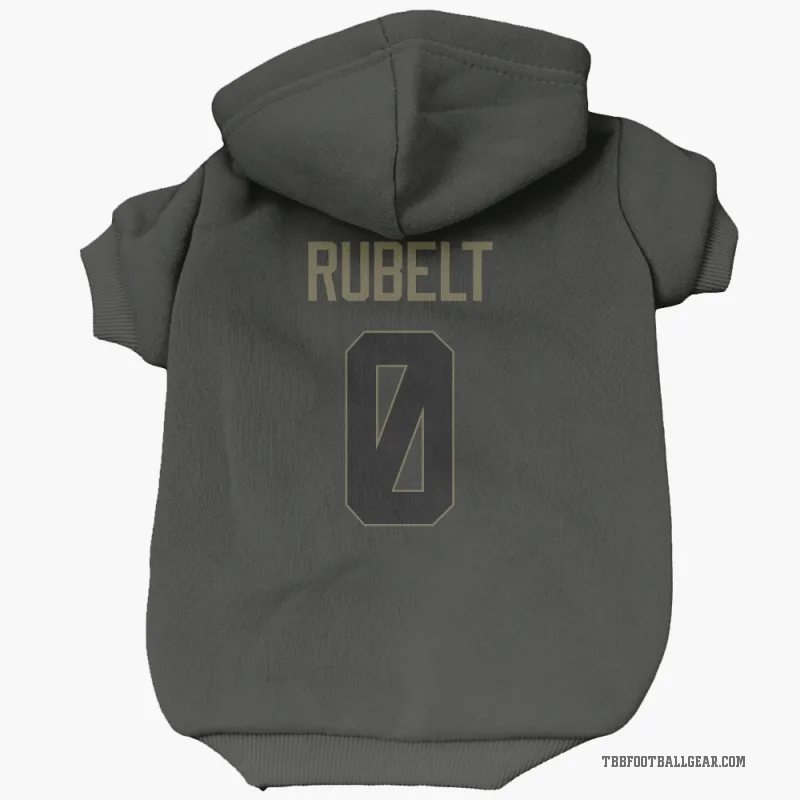 Paul Rubelt  Black Tampa Bay Buccaneers  Service Cat & Dog Pet Hoodie