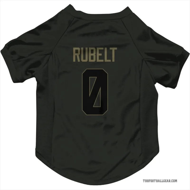 Paul Rubelt  Black Tampa Bay Buccaneers  Service Cat & Dog Pet Jersey