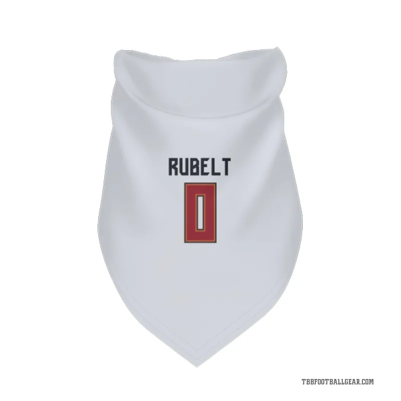 Paul Rubelt  White Tampa Bay Buccaneers  Cat & Dog Pet Bandana