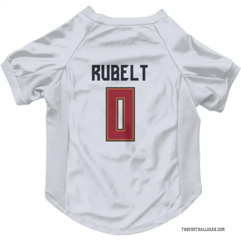Paul Rubelt  White Tampa Bay Buccaneers  Cat & Dog Pet Jersey