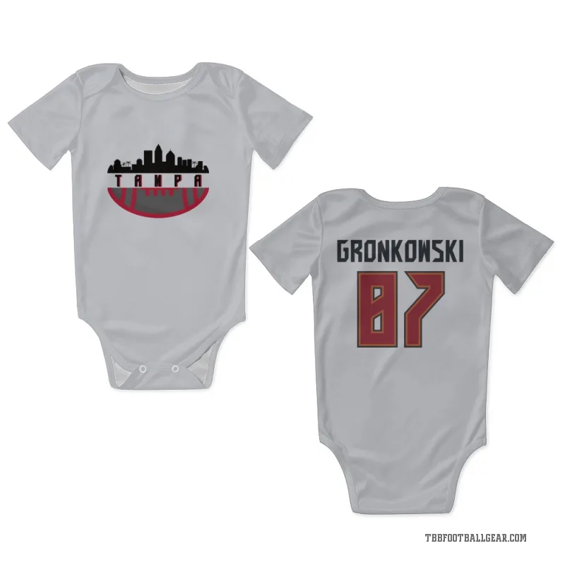 Rob Gronkowski  White Tampa Bay Buccaneers  Newborn & Infant Bodysuit