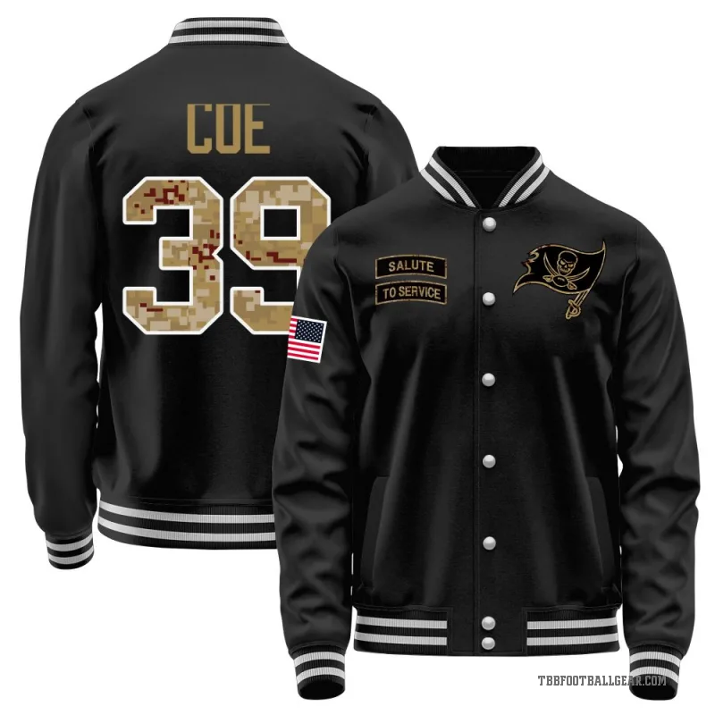 Ryan Coe Men's Black Tampa Bay Buccaneers Salute to Service Sideline Performance Jacket