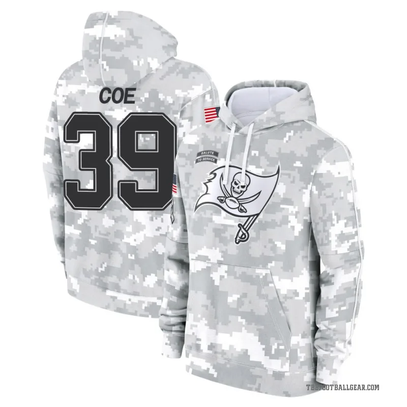Ryan Coe Men's Camo Tampa Bay Buccaneers Arctic 2024 Salute to Service Club Fleece Pullover Hoodie