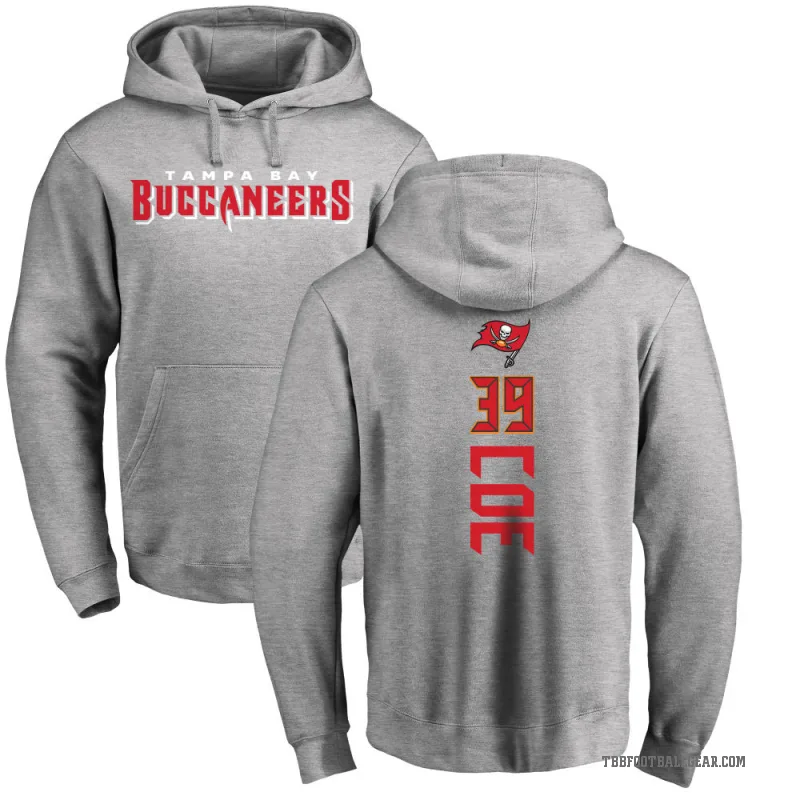 Ryan Coe Men's Tampa Bay Buccaneers Pro Line Ash Backer Pullover Hoodie