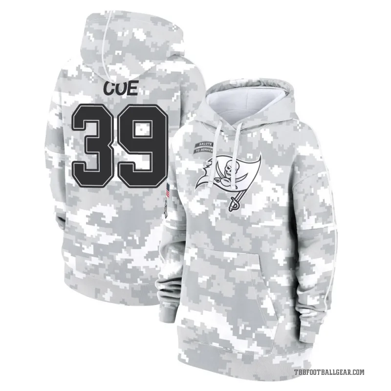 Ryan Coe Women's Camo Tampa Bay Buccaneers Arctic 2024 Salute to Service Club Fleece Pullover Hoodie
