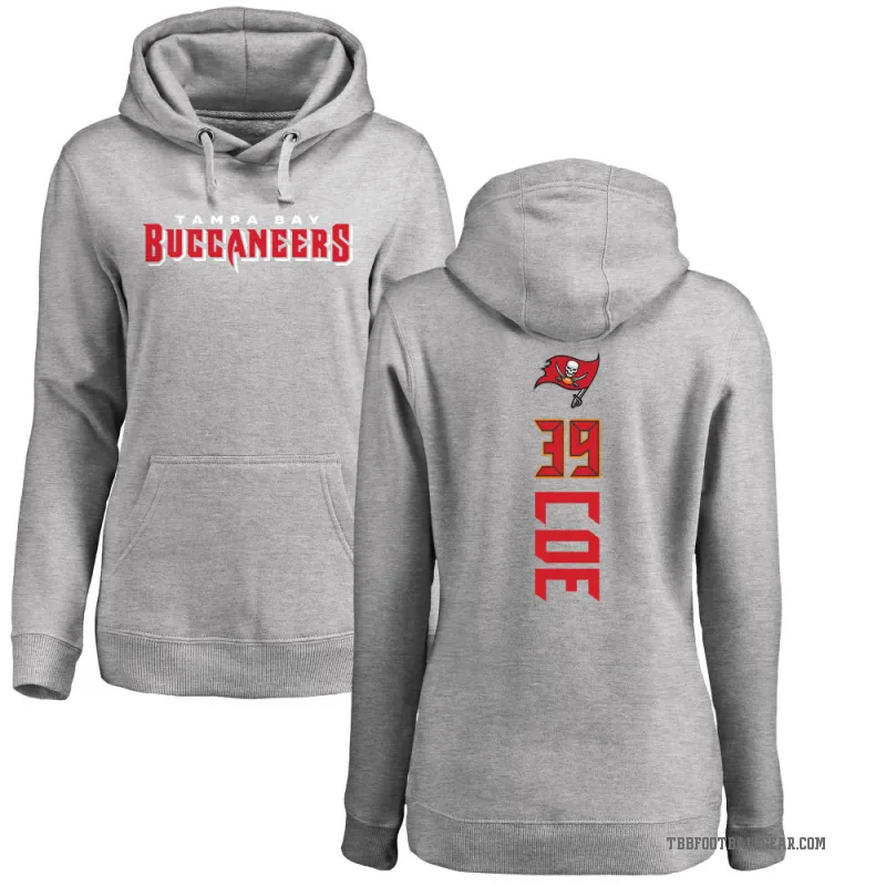 Ryan Coe Women's Tampa Bay Buccaneers Pro Line Ash Backer Pullover Hoodie