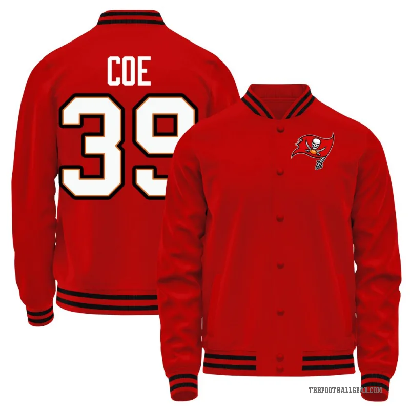 Ryan Coe Youth Red Tampa Bay Buccaneers Full-Snap Jacket