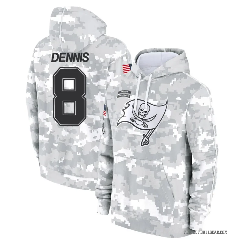SirVocea Dennis Men's Camo Tampa Bay Buccaneers Arctic 2024 Salute to Service Club Fleece Pullover Hoodie