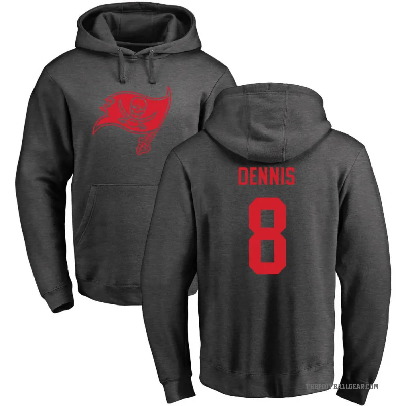 SirVocea Dennis Men's Tampa Bay Buccaneers Pro Line by Branded Ash One Color Pullover Hoodie
