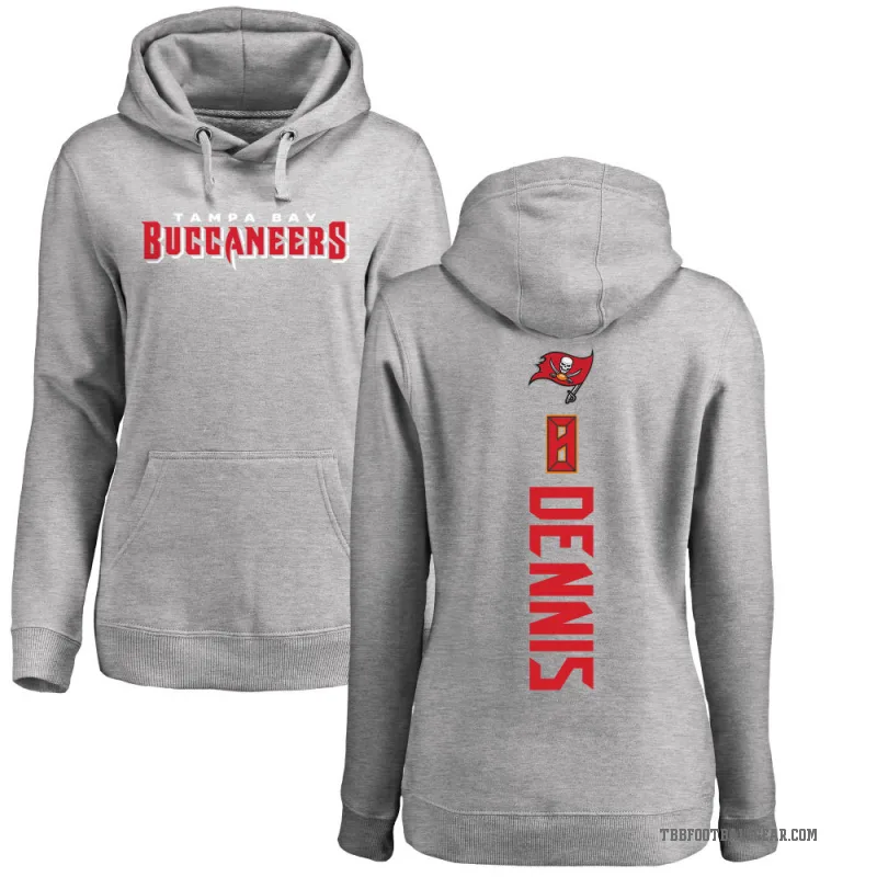 SirVocea Dennis Women's Tampa Bay Buccaneers Pro Line Ash Backer Pullover Hoodie