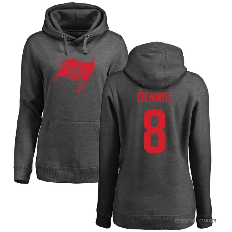 SirVocea Dennis Women's Tampa Bay Buccaneers Pro Line by Branded Ash One Color Pullover Hoodie