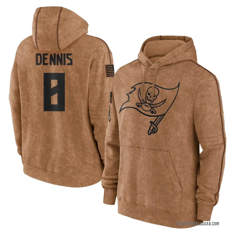 SirVocea Dennis Youth Brown Tampa Bay Buccaneers 2023 Salute To Service Club Pullover Hoodie