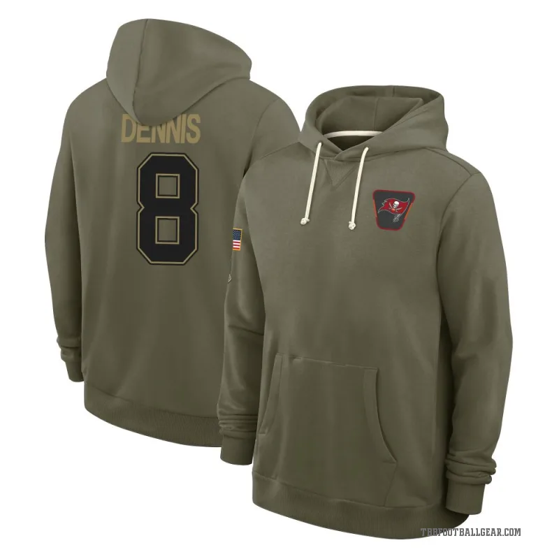SirVocea Dennis Youth Olive Tampa Bay Buccaneers 2025 Salute to Service Hoodie
