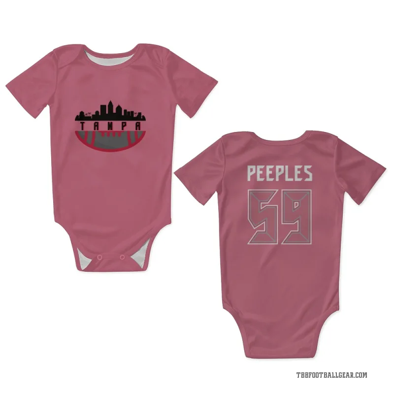 Warren Peeples  Pink Tampa Bay Buccaneers  Newborn & Infant Bodysuit
