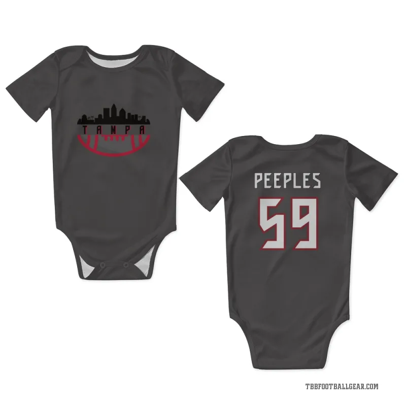 Warren Peeples  Tampa Bay Buccaneers   Pewter Newborn & Infant Bodysuit